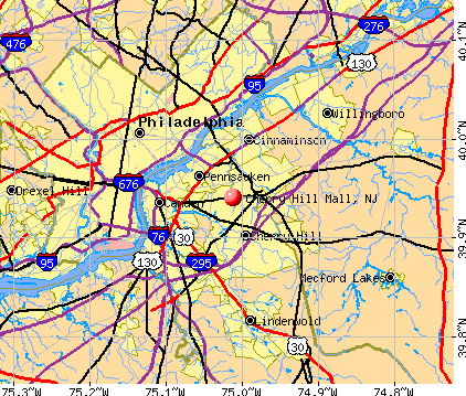 Cherry Hill Mall, NJ map