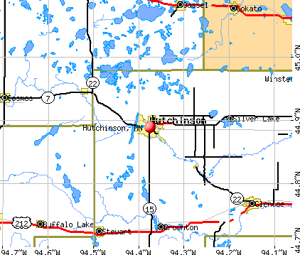 Hutchinson, MN map