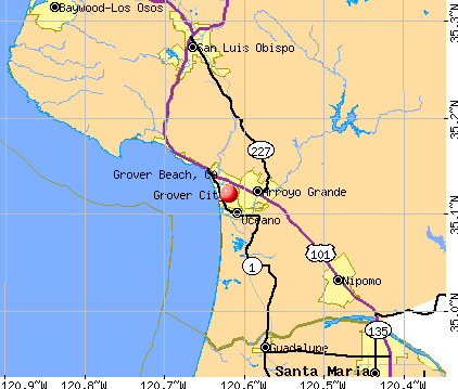 Grover Beach, CA map
