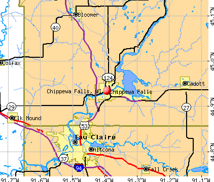 Chippewa Falls, WI map