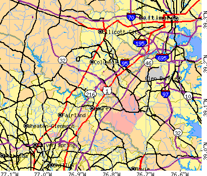 Savage-Guilford, MD map