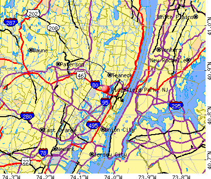 Ridgefield Park, NJ map