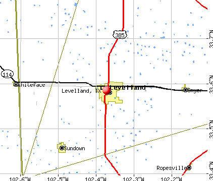 Levelland, TX map