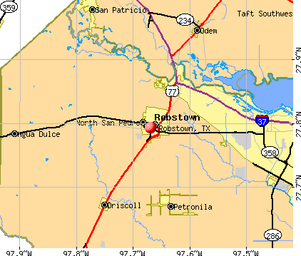 Robstown, TX map