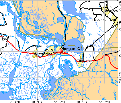 Morgan City, LA map