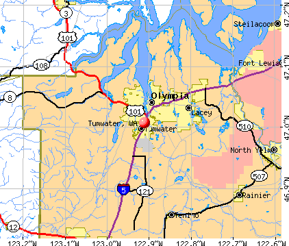 Tumwater, WA map