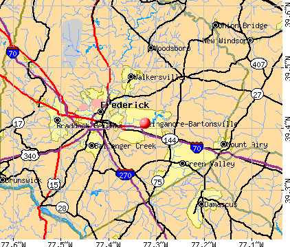 Linganore-Bartonsville, MD map