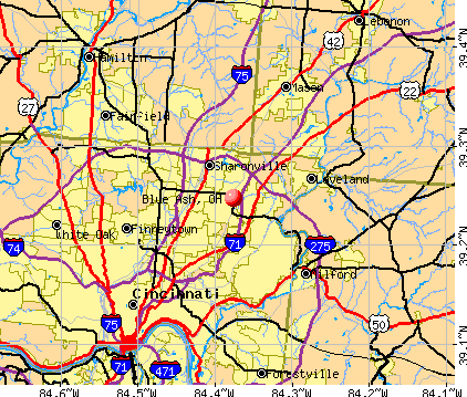 Map Of Blue Ash Ohio Blue Ash, Ohio (Oh) Profile: Population, Maps, Real Estate, Averages,  Homes, Statistics, Relocation, Travel, Jobs, Hospitals, Schools, Crime,  Moving, Houses, News, Sex Offenders