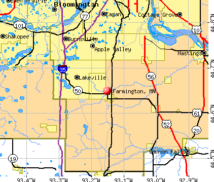 Farmington, MN map