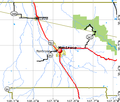 Montrose, CO map