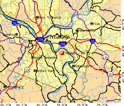 Munhall, PA map