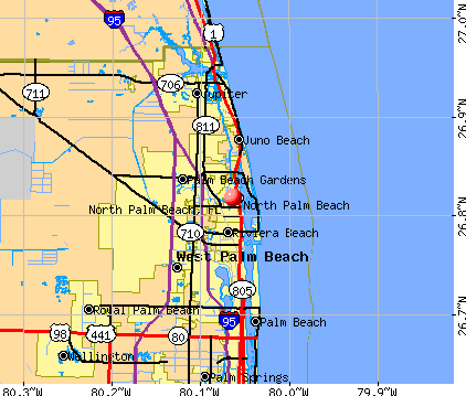 North Palm Beach Florida Fl 33408 Profile Population Maps