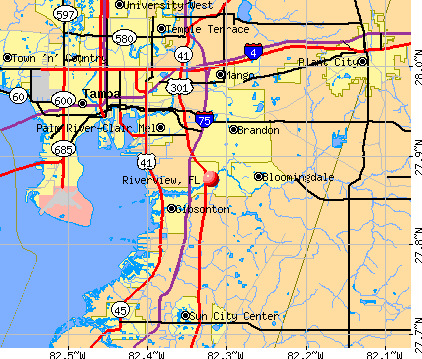 Riverview, FL map