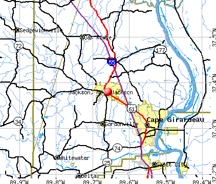 Jackson, MO map