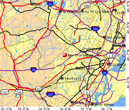 New Providence, NJ map