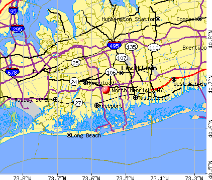 North Merrick, NY map