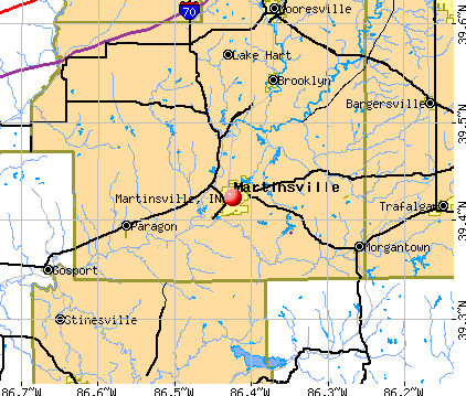 Martinsville, IN map