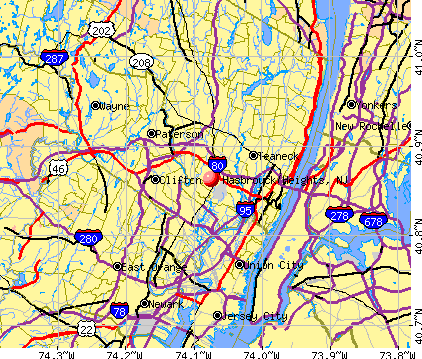 Hasbrouck Heights, NJ map