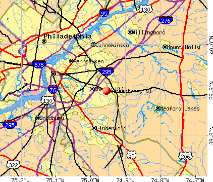 Greentree, NJ map