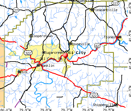 Oil City, PA map