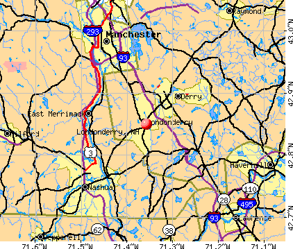 Londonderry, NH map