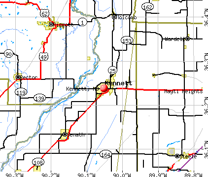 Kennett, MO map