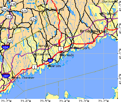 Norwalk, CT map