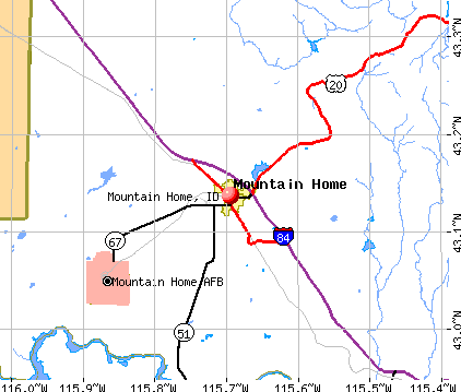 Mountain Home, ID map