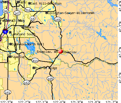 Enumclaw, WA map