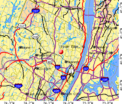 River Edge, NJ map