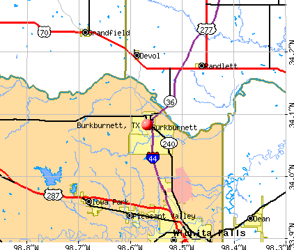 Burkburnett, TX map