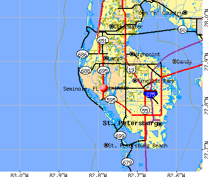 seminole fl zip code map Seminole Florida Fl 33776 Profile Population Maps Real seminole fl zip code map