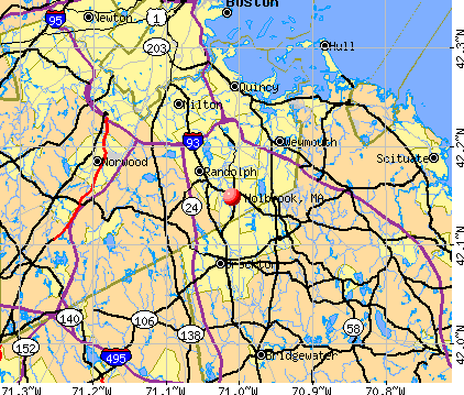 Holbrook, MA map