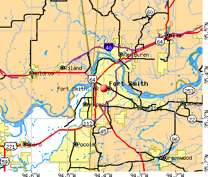 Fort Smith, AR map