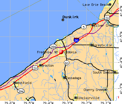 Fredonia, NY map. General Map; Google Map; MSN Map