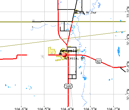 Artesia, NM map