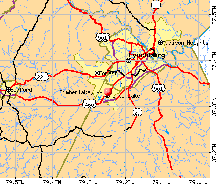 Timberlake, VA map