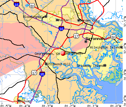 Georgetown, GA map