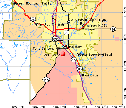 Fort Carson Colorado Co 80902 80913 Profile Population Maps