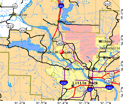 Maumelle, AR map