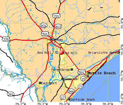 Red Hill, SC map
