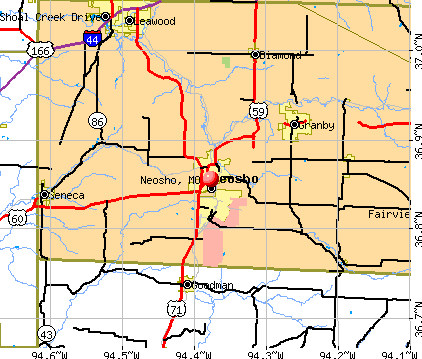 Neosho, MO map