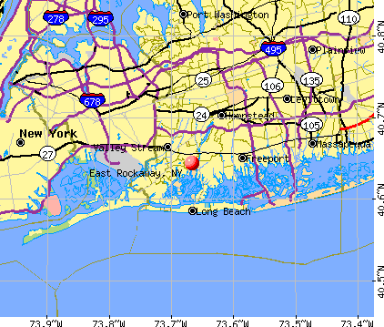 East Rockaway, NY map