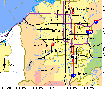 Oquirrh, UT map