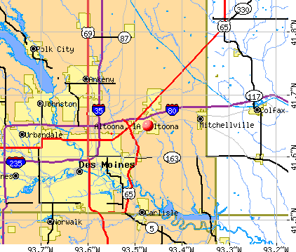 Altoona, IA map
