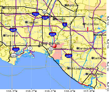 Rossmoor, CA map