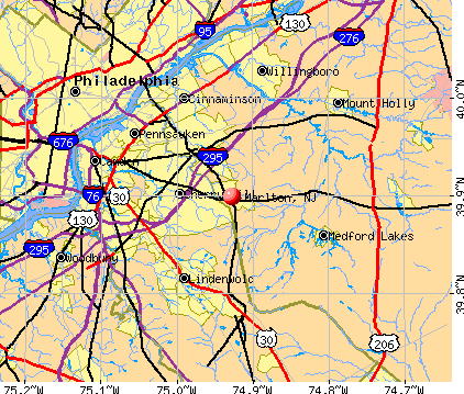 Marlton, NJ map