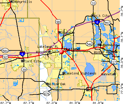 Lakeland, FL map