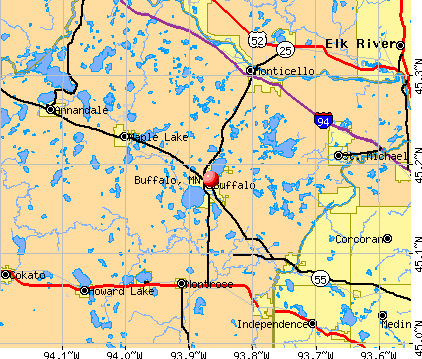 Buffalo, MN map