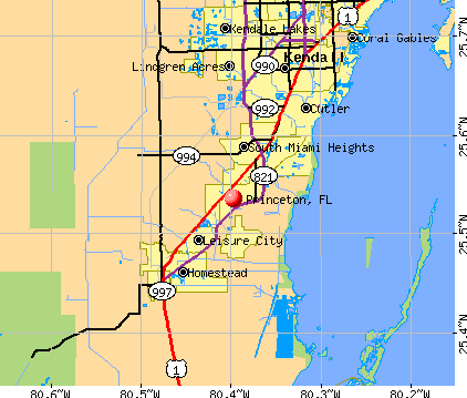 Princeton, FL map